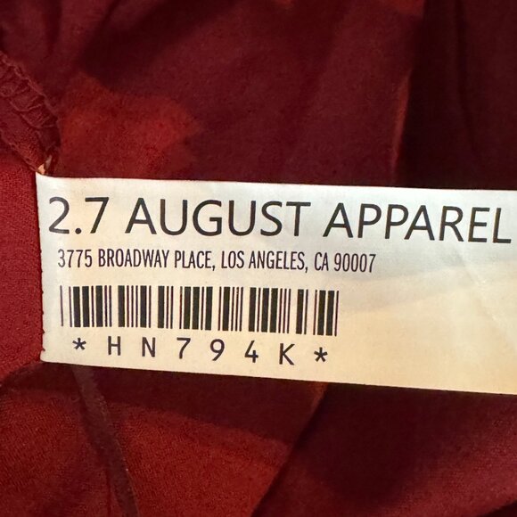 English Factory Burgundy Maxi Skirt - Picture 9 of 10